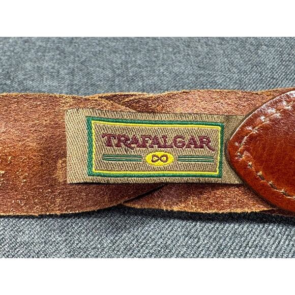 Vintage Trafalgar Braided Leather Belt - Picture 8 of 8